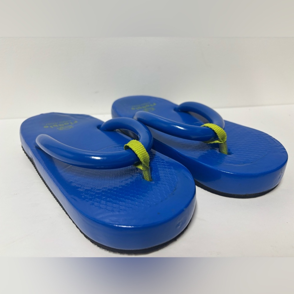 FLOATIE Rare Y2K Sugar Shoes Blue Green Flip Flop Women’s Size Medium 7/8